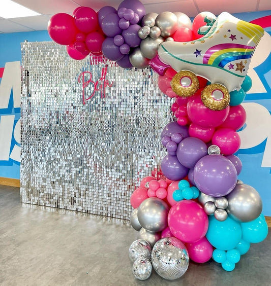 Silver Shimmer Wall Backdrop – 24 Panels rental in Ottawa