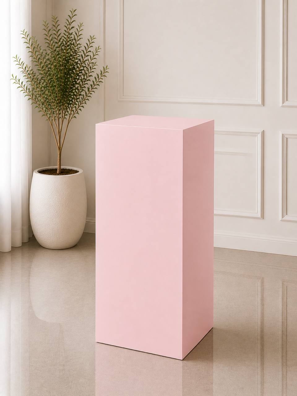 Wooden Rectangular Pedestal – Large | Rental rental in Ottawa
