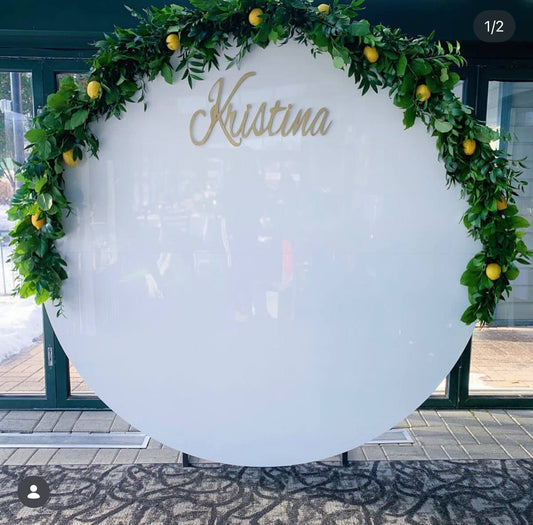 Large Round Acrylic Backdrop rental in Ottawa