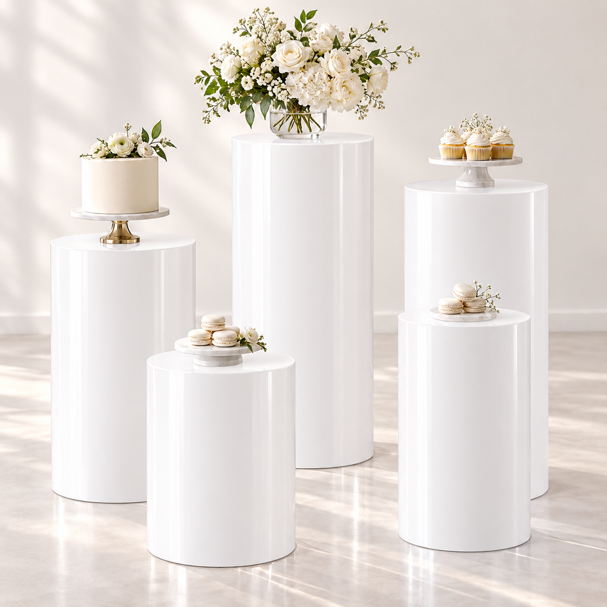 Acrylic Cylinder Stands (Rental)