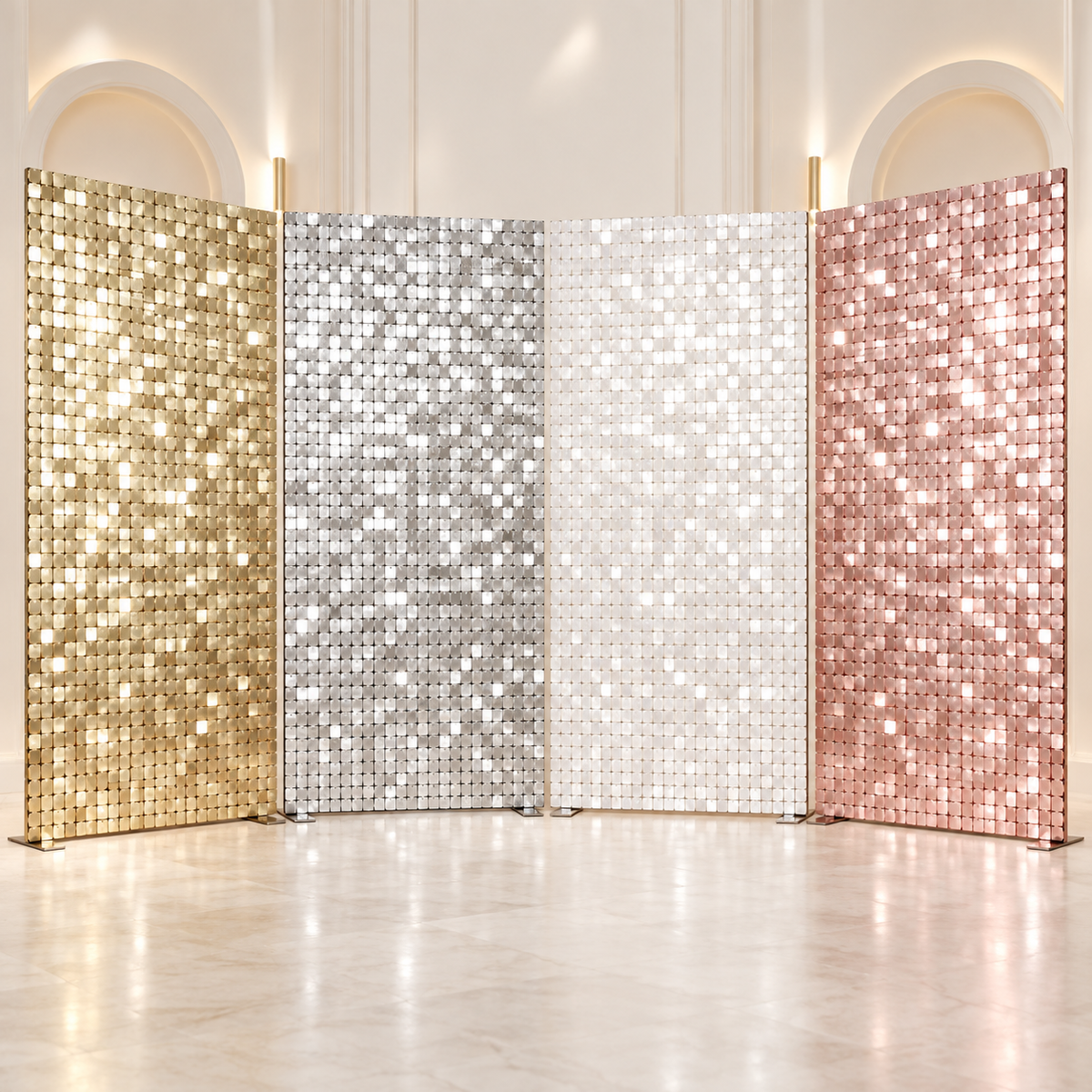 Shimmer Wall Backdrops (Rental)