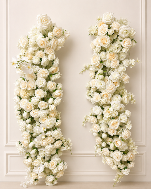 White Rose Floral Installation Duo rental in Ottawa