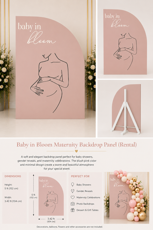 Baby in Bloom Maternity Backdrop Panel rental in Ottawa