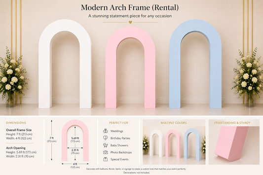 Grand Entrance Arch Frame rental in Ottawa