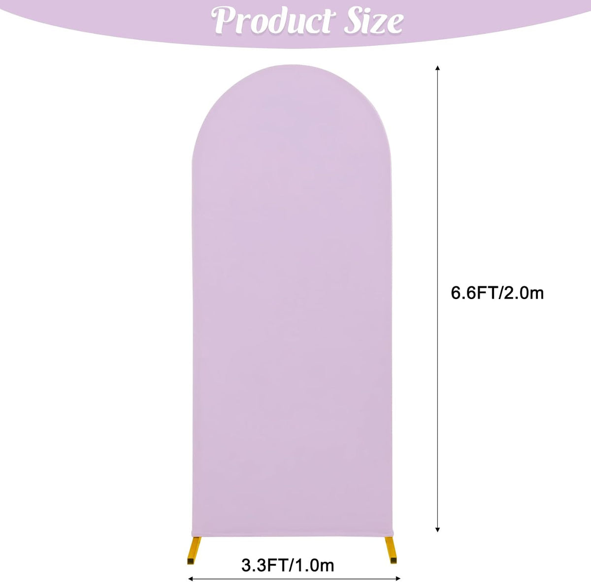 Arch Backdrop Cover – Lavender, 6.6 ft Rental in Ottawa