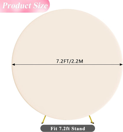 Round Backdrop Cover – Beige, 7.2 ft Rental in Ottawa