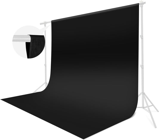 Black Fabric Backdrop Curtain – 10 × 10 ft Rental in Ottawa