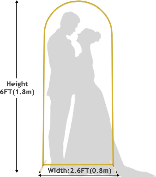 Gold Metal Arch Backdrop Stand – 6 ft rental in Ottawa