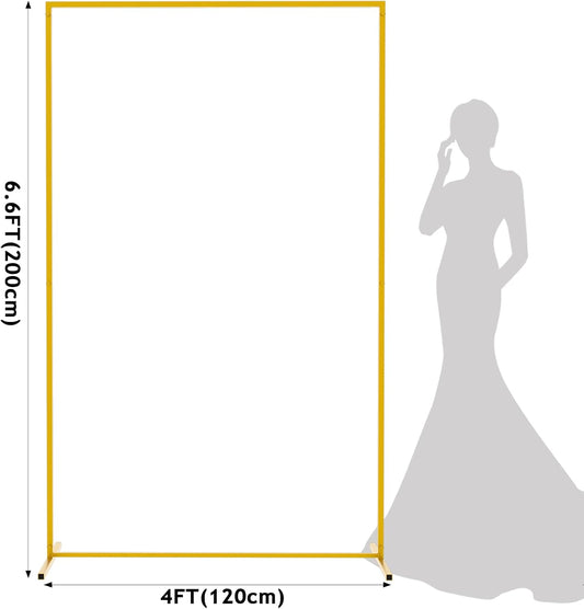 Gold Square Backdrop Stand – 6.6 × 4 ft rental in Ottawa