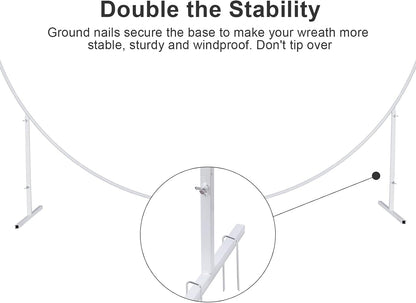 White Round Backdrop Stand – 7.3 ft rental in Ottawa