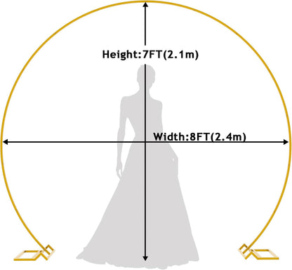 Gold Round Backdrop Stand – 8 ft rental in Ottawa
