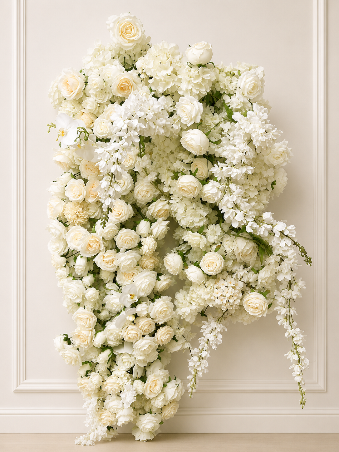 White Rose Floral Installation Set rental in Ottawa
