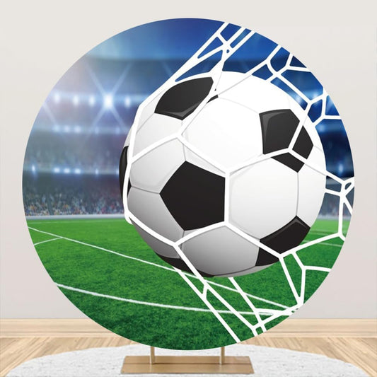 Soccer Stadium Round Backdrop Cover (Rental)