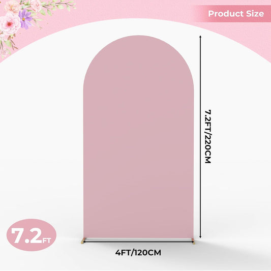 Arch Backdrop Cover – Dusty Pink, 7.2 ft Rental in Ottawa