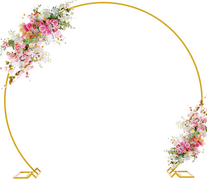 Gold Round Backdrop Stand – 8 ft rental in Ottawa