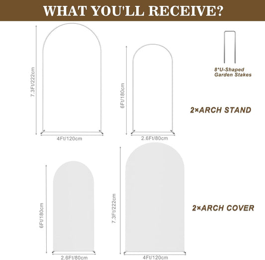 White Arch Backdrop Stands – Set of 2 rental in Ottawa
