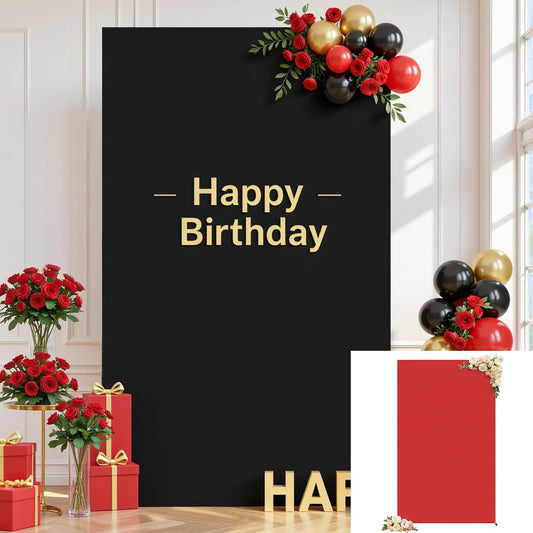 Square Arch Backdrop Cover –&nbsp; Black (Rental)