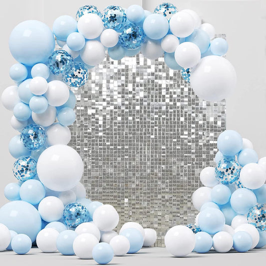 Silver Shimmer Wall Backdrop – 24 Panels rental in Ottawa