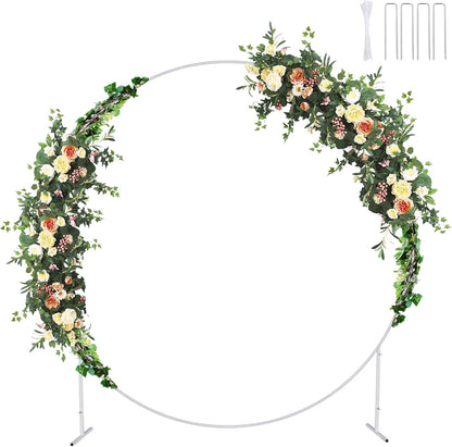 White Round Backdrop Stand – 7.3 ft rental in Ottawa