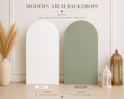 Modern Arch Backdrop rental in Ottawa
