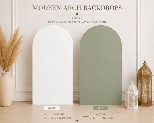 Modern Arch Backdrop rental in Ottawa