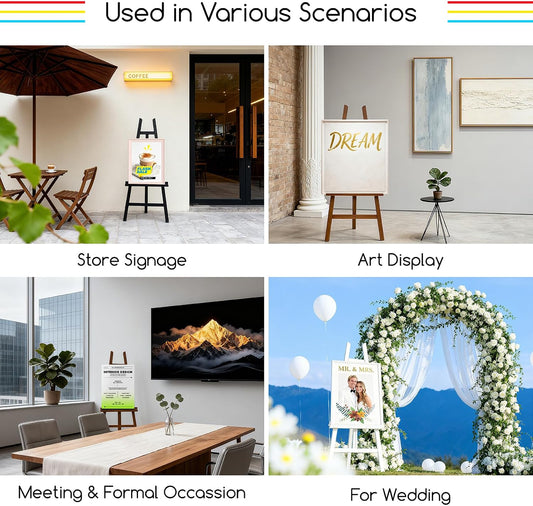 White Wooden Display Easel (Rental)
