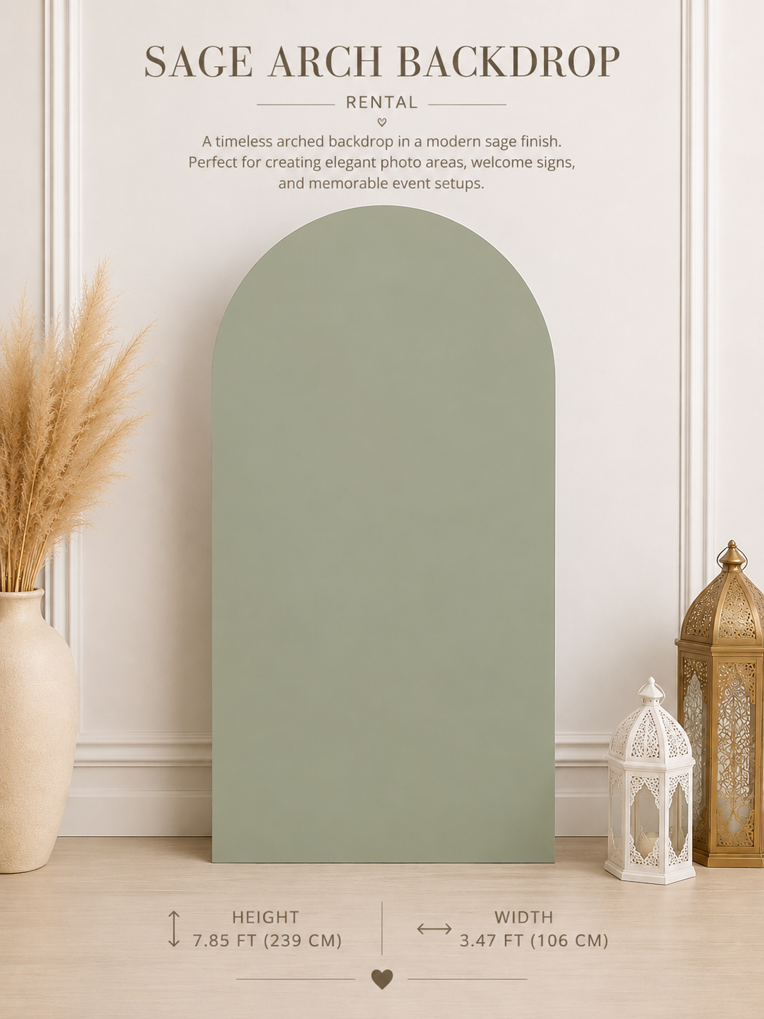 Modern Arch Backdrop rental in Ottawa