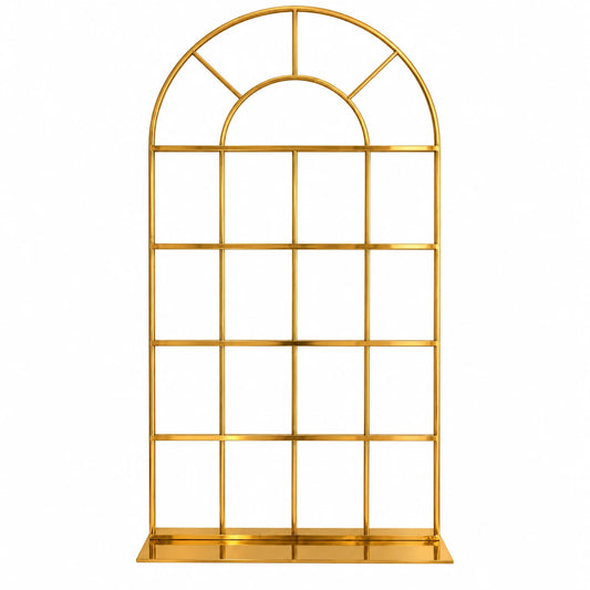 Crown Gold French Door Backdrop Stand