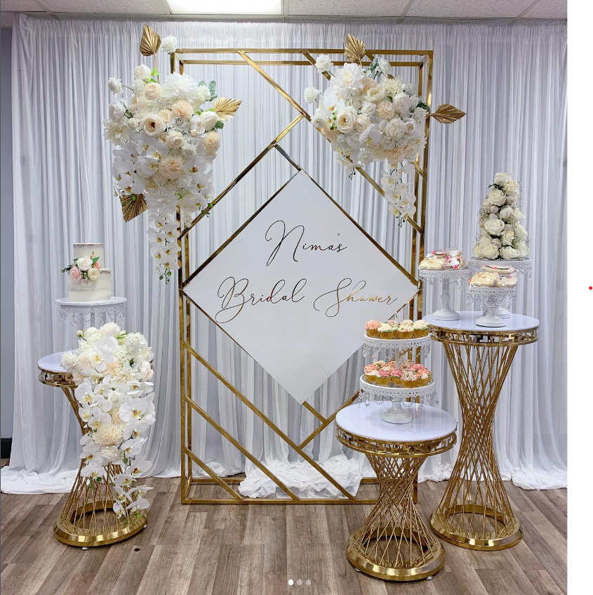 Gold Twist Pedestal Stands – Set of 3 (Best Va) Rental rental in Ottawa