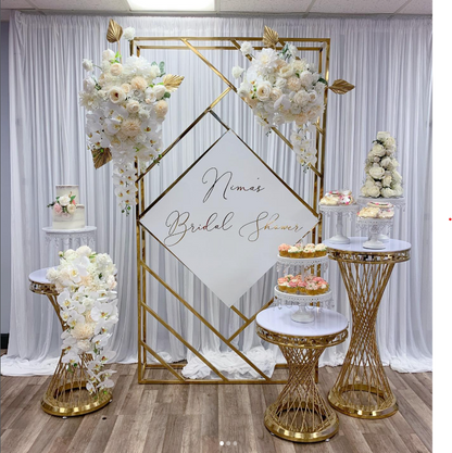 Gold Twist Pedestal Stands – Set of 3 (Best Va) Rental rental in Ottawa
