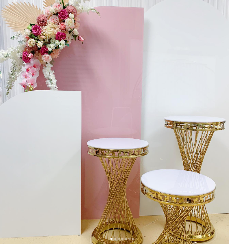 Gold Twist Pedestal Stands – Set of 3 (Best Va) Rental rental in Ottawa