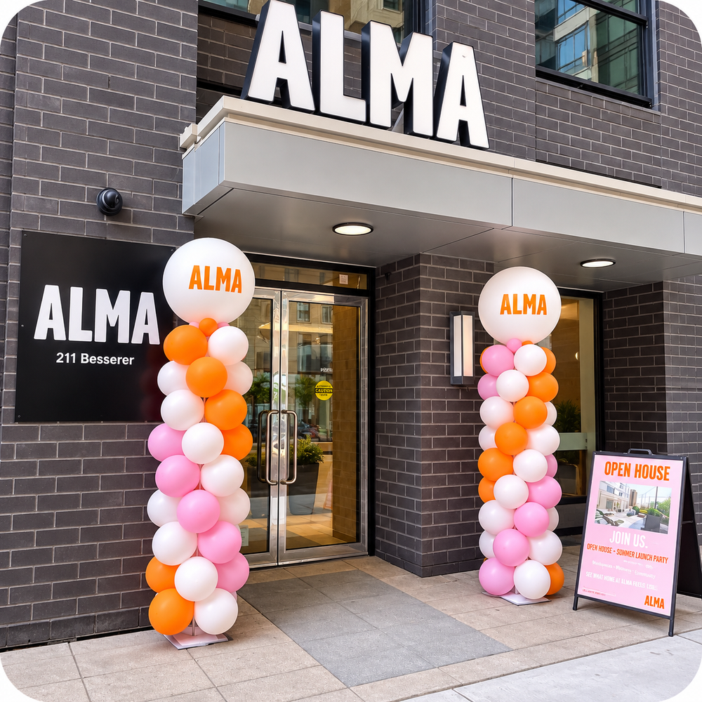 Branded Balloon Column