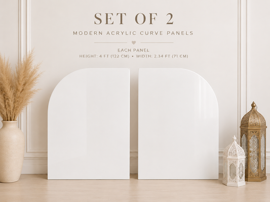 Modern Acrylic Curve Panel Set (2 Panels) rental in Ottawa
