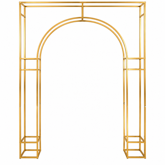 Large Gold Metal Wedding Arch Backdrop rental in Ottawa