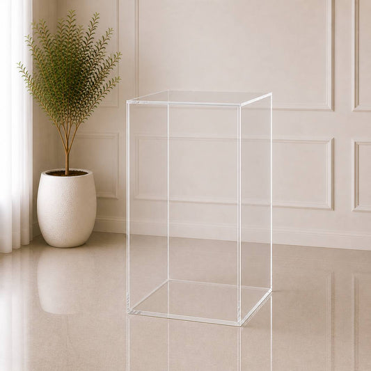 Clear Acrylic Cube Pedestal – Large | Rental rental in Ottawa